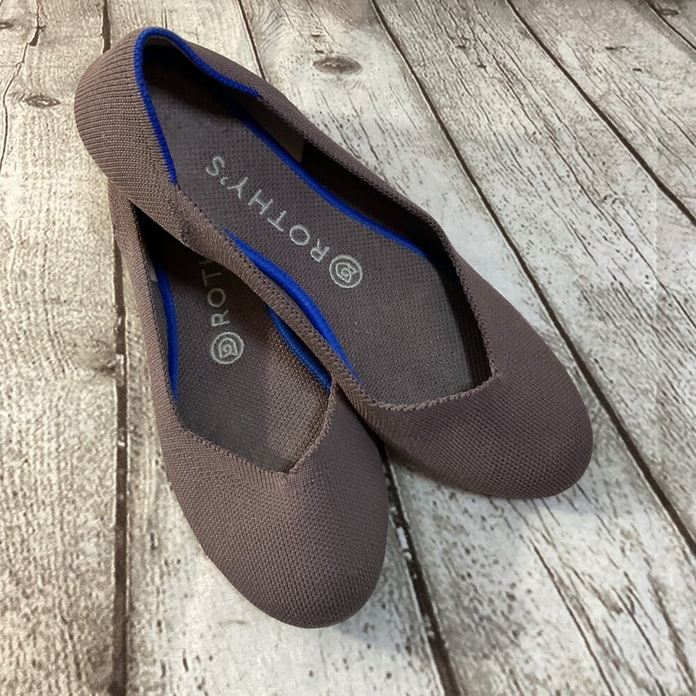 Rothys The Flat Sz 8 Mink Retired